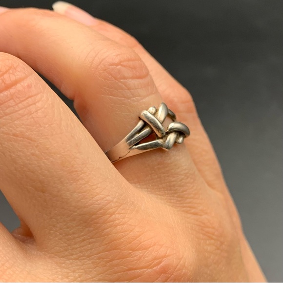 Dansk Supermarked Indkob Sterling Silver Ring Size 6 Abstract Thorns 925 - Picture 7 of 8